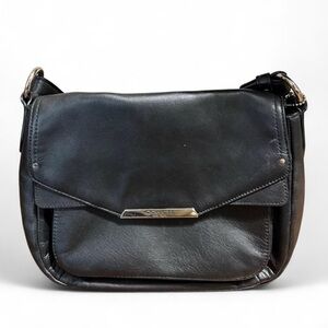 Coach Classic Black Leather Shoulder Bag